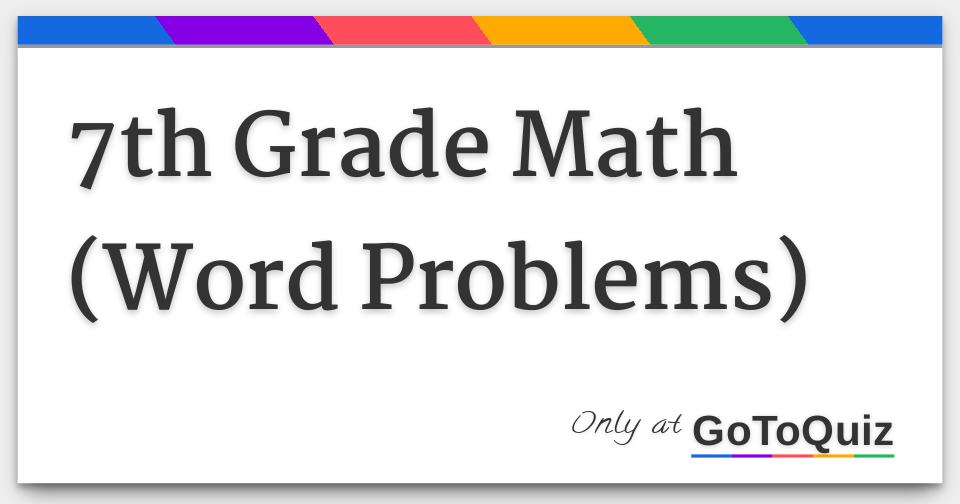 7th-grade-math-word-problems