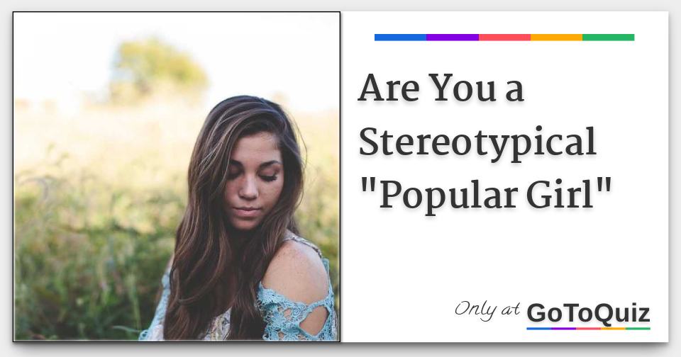 Are You a Stereotypical 