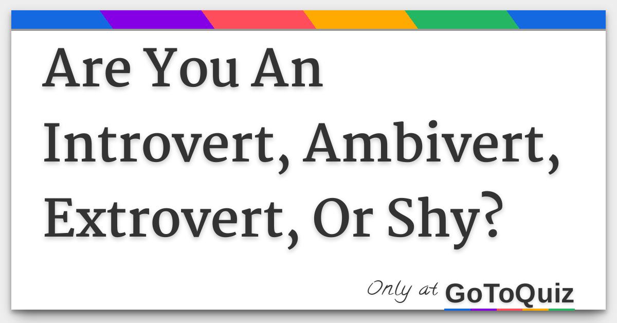 Am i antisocial or introverted quiz