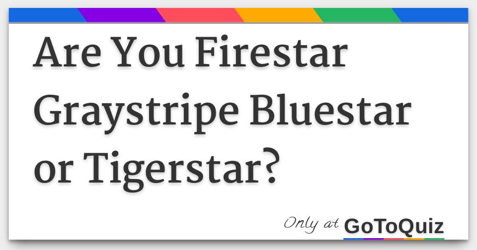 Firestar, Bluestar and Tigerclaw (by me) : r/furry