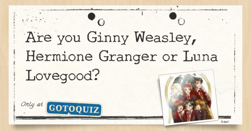 ginny weasley and hermione granger and luna lovegood