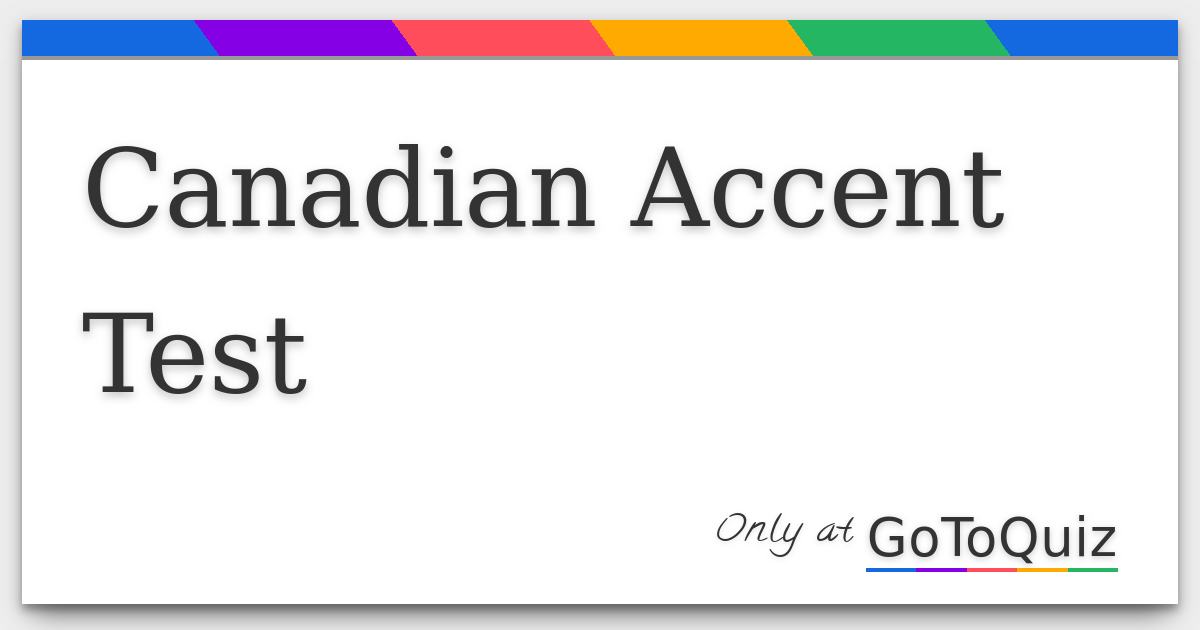 nyt accent test