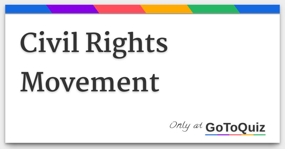 civil-rights-movement-answers