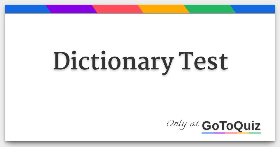 results-dictionary-test