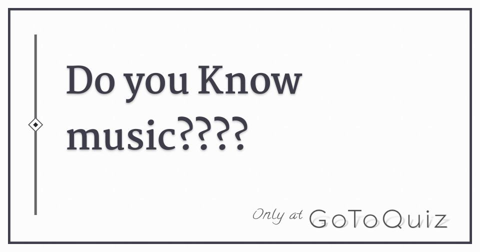 Do You Know Music 4980