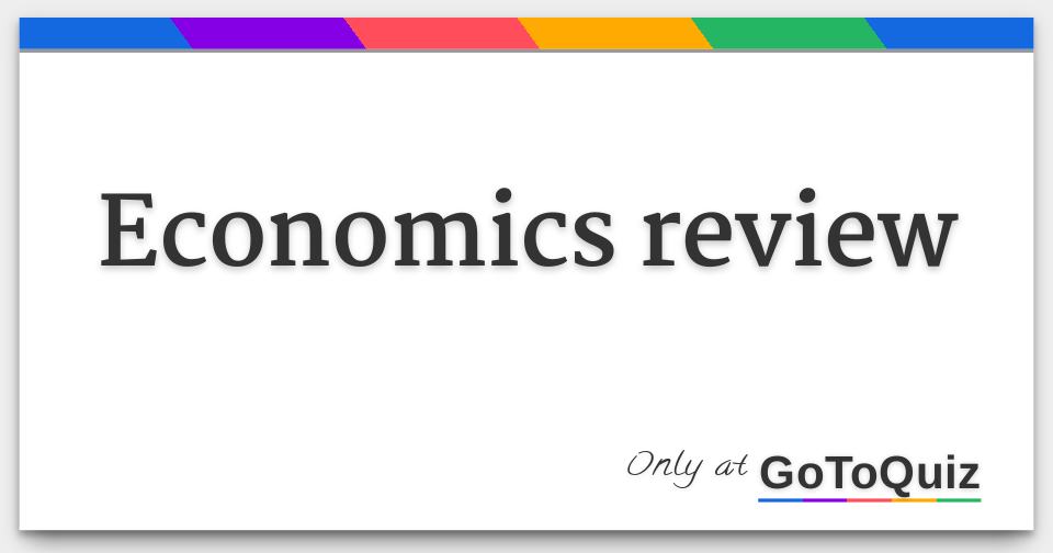 article review example economics