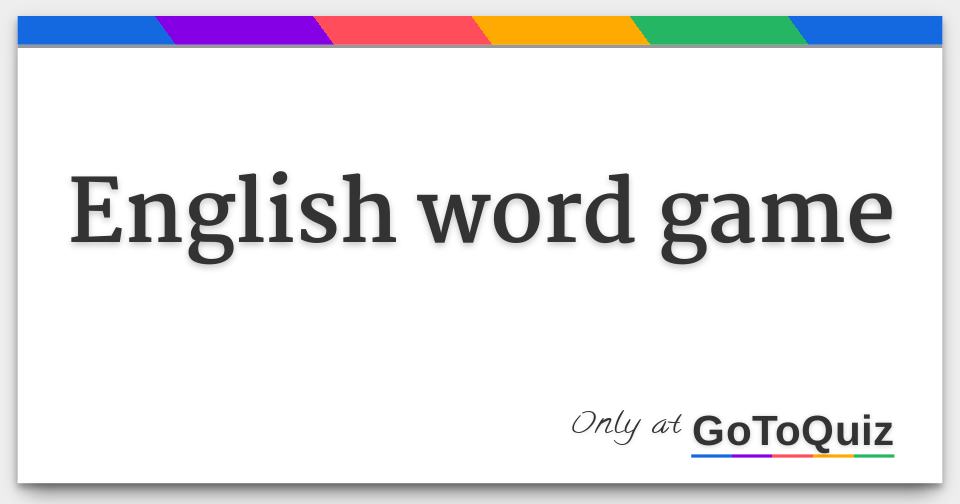 english-word-game