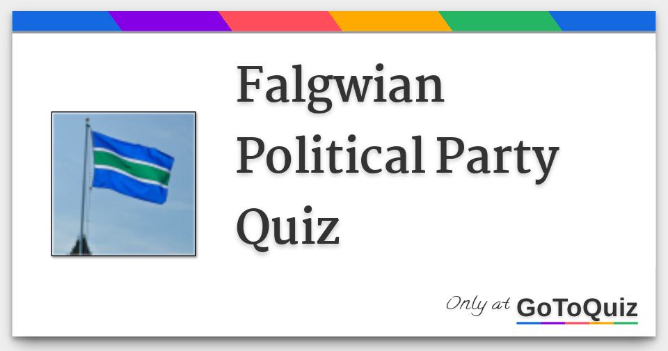 2016 political party quiz