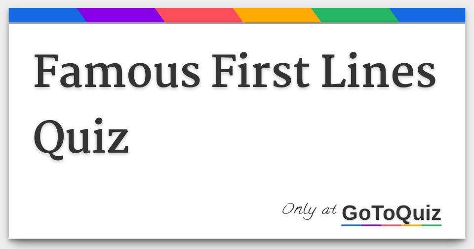 famous-first-lines-quiz