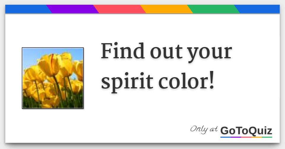 find-out-your-spirit-color