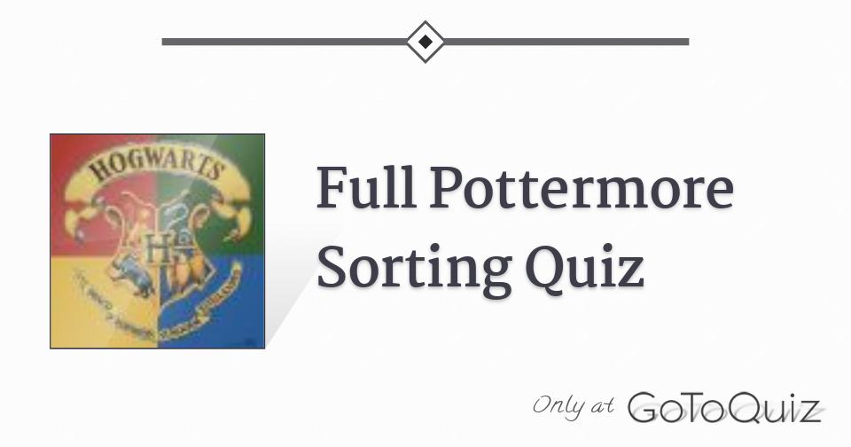 Pottermore sorting quiz: Wizards' results!