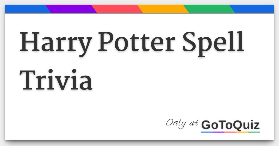 harry potter trivia quotes