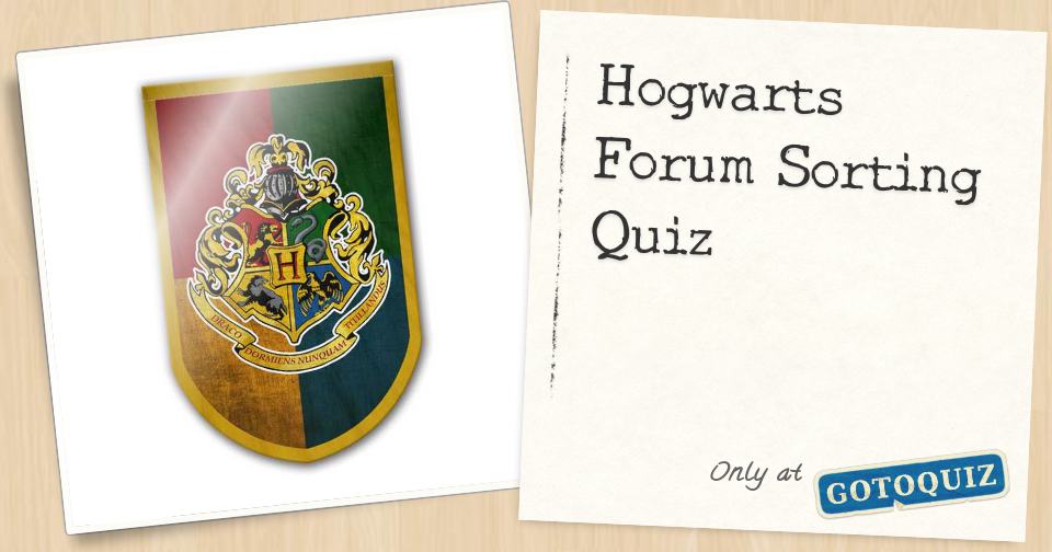 Hogwarts Forum Sorting Quiz