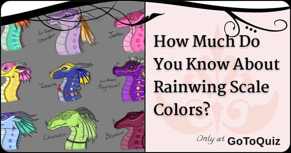 Rainwing Scale Guide