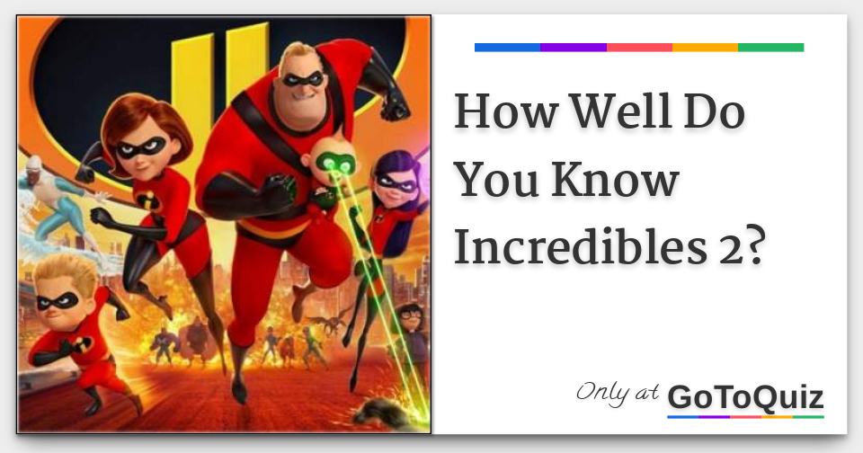 How Well Do You Know The Incredibles