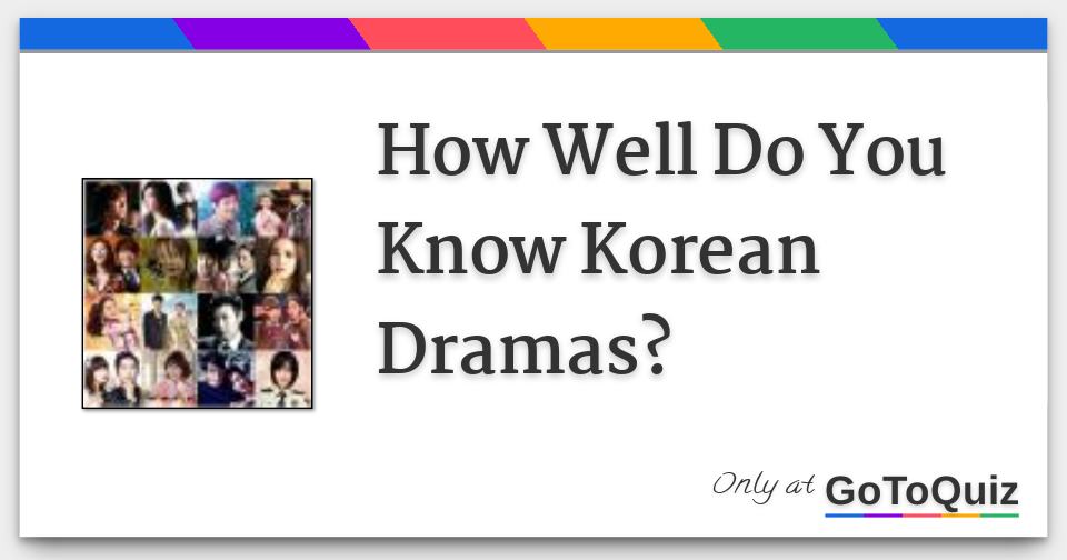 K-drama - Página 9 – Quiz e Testes de Personalidade