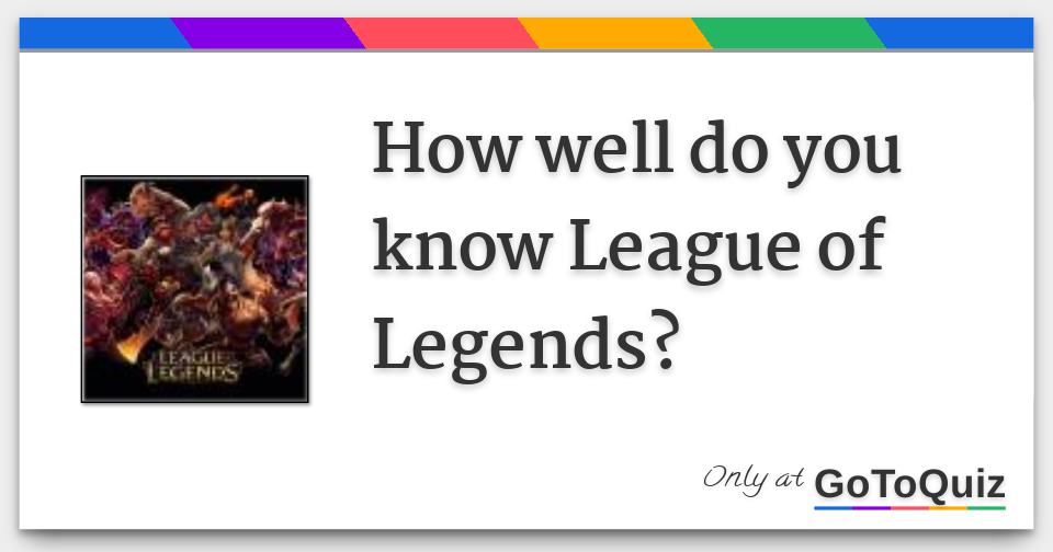 Quiz: How well do you know League of Legends?