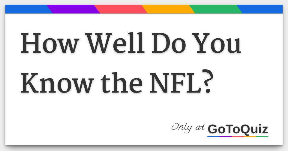 How well do you know your NFL Trivia? Let's find out! - BoomAgain