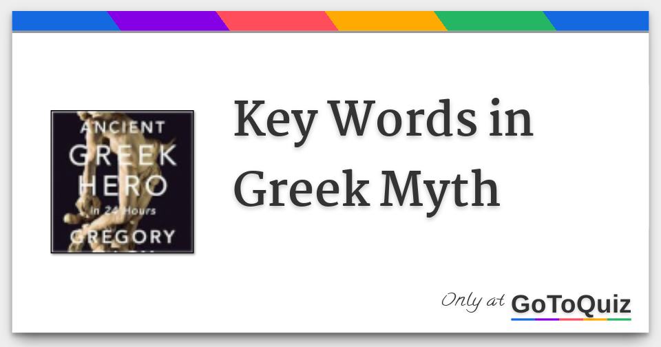 key-words-in-greek-myth