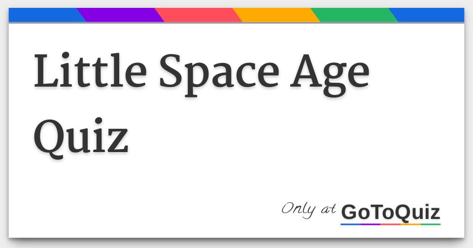 Little Space Age Quiz