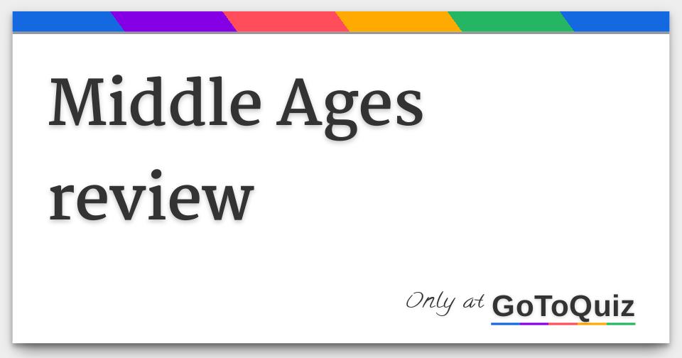 middle-ages-review