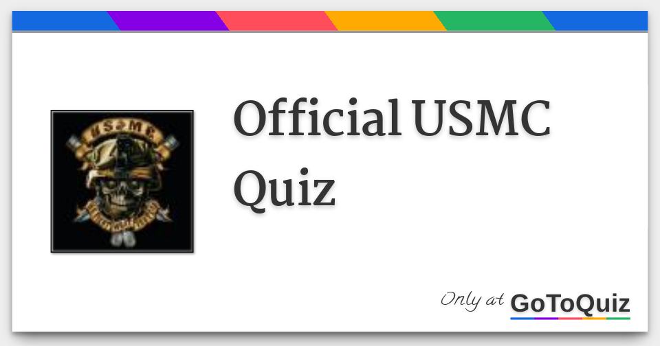 marine corps general orders quiz