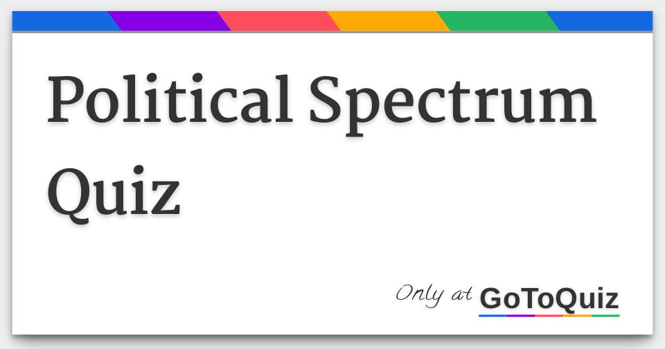 Political Spectrum Quiz