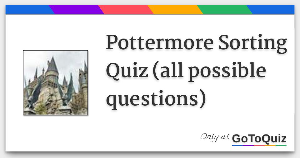 Full Pottermore Sorting Quiz My result: Ravenclaw  Sorting quiz,  Pottermore sorting quiz, Pottermore sorting