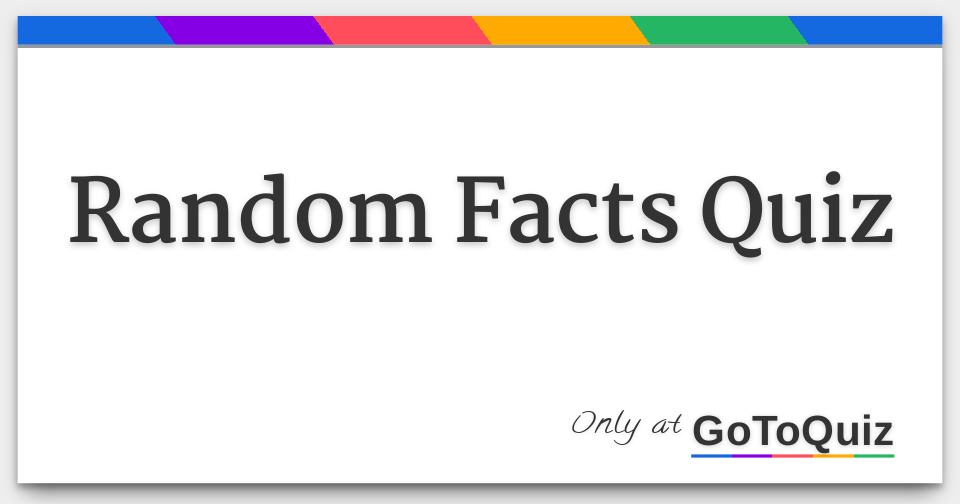 random fact quiz