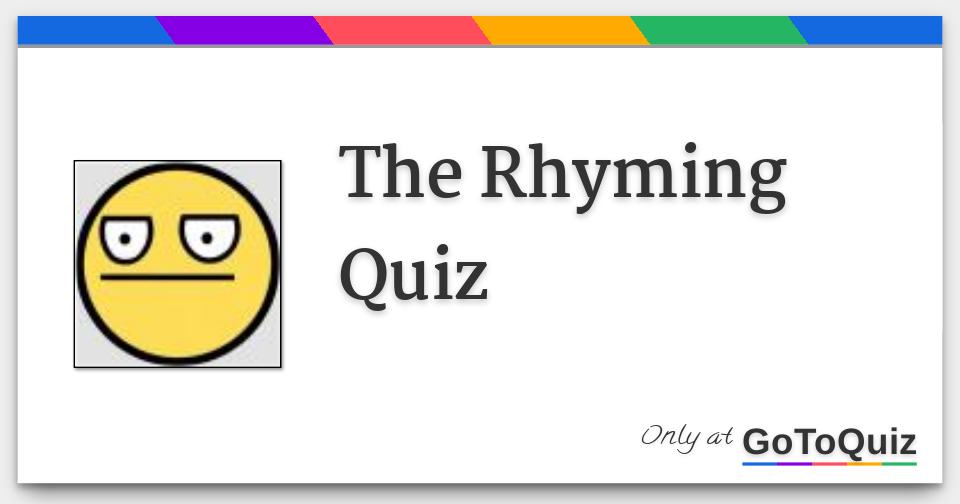 the-rhyming-quiz