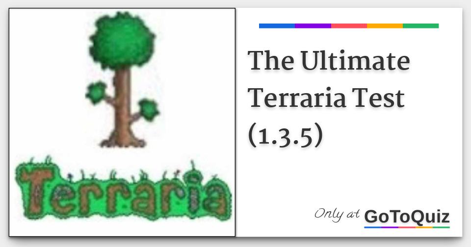 Quiz for Terraria Wiki by issam el hab