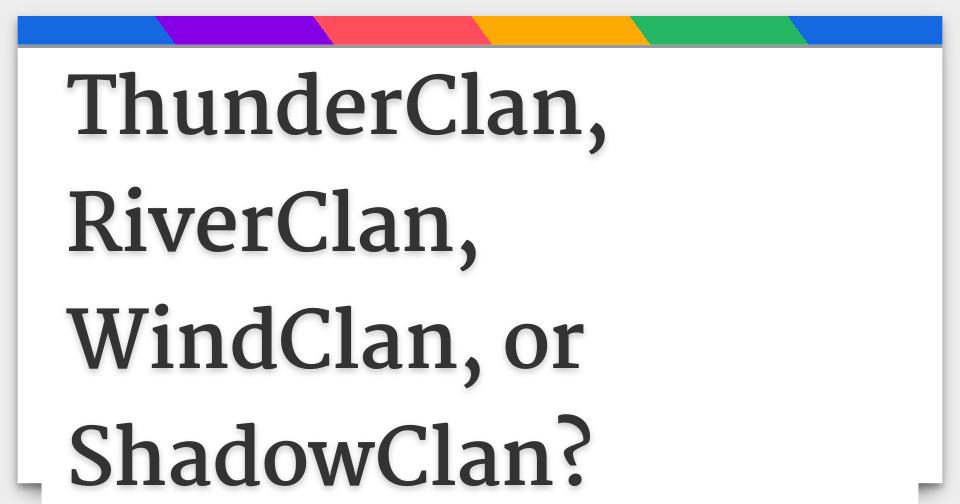 Animal crossing new leaf qr code > The cat clans ( thunderclan, shadowclan,  windclan, and riverclan) from the book Warrior…