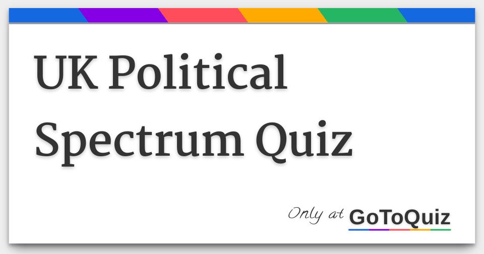 UK Political Spectrum Quiz