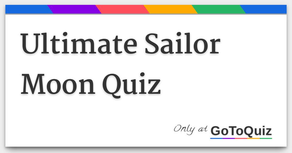 Quiz de Sailor Moon Crystal