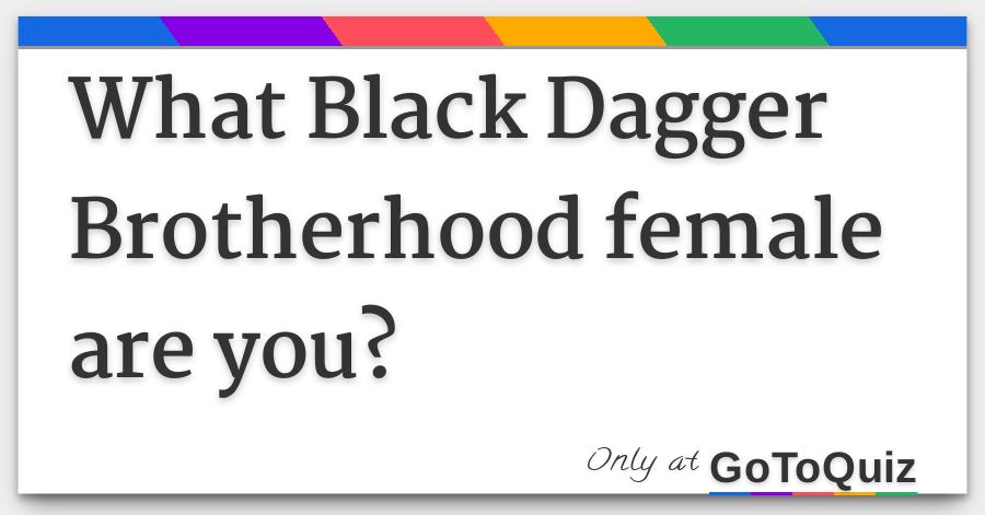 Black dagger brotherhood quiz