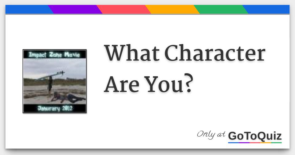 Personality Test To See What Character Are You