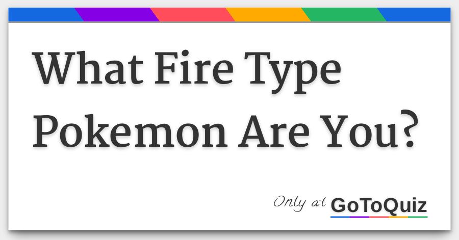 Featured image of post What Type Of Pokemon Are You