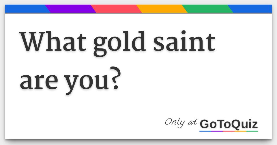 all gold saint