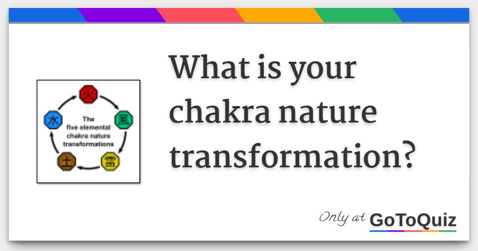 What is nature transformation?