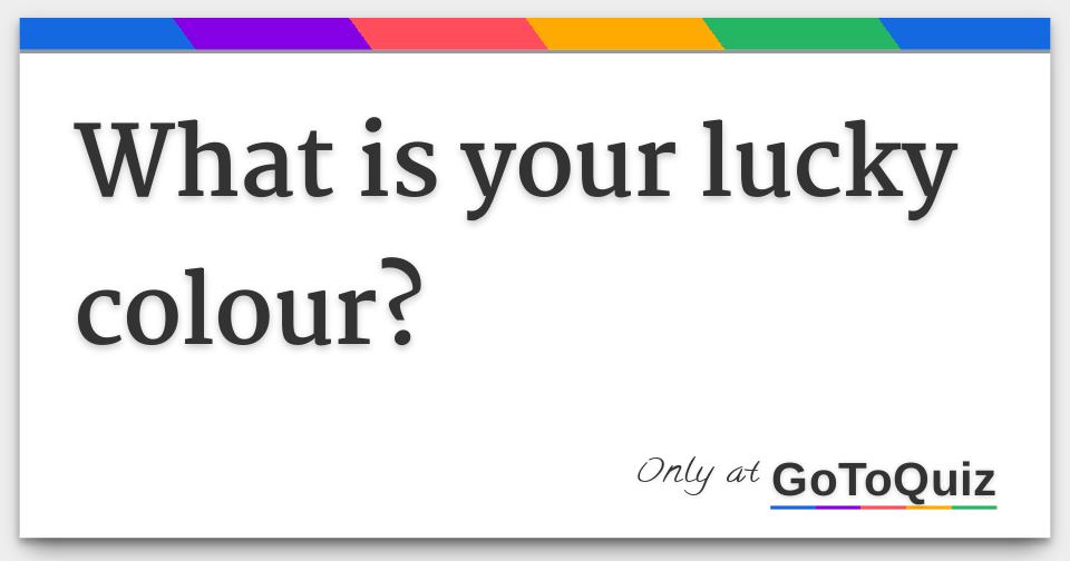 what-is-your-lucky-colour