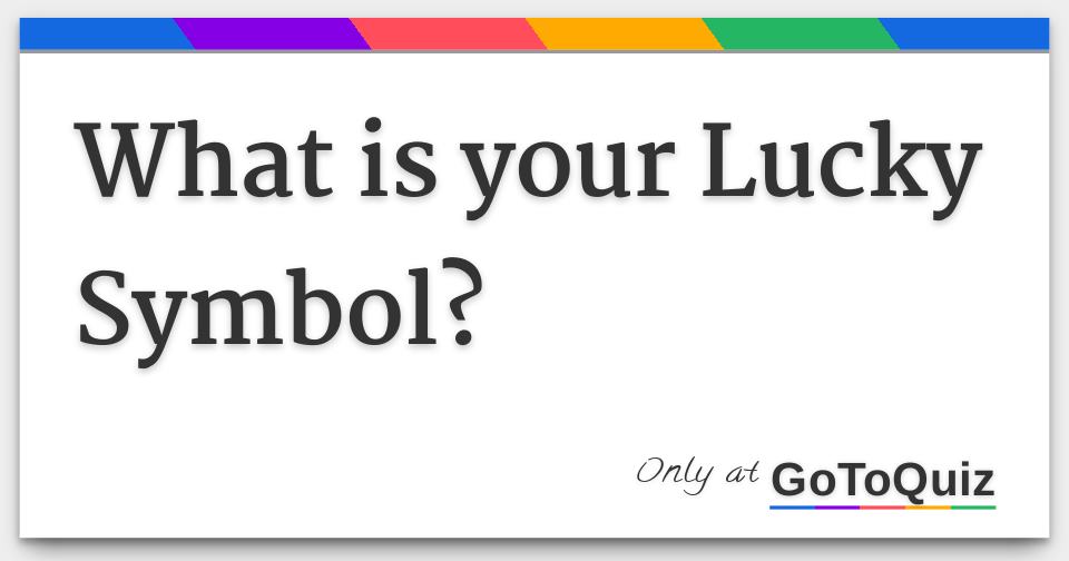 what-is-your-lucky-symbol