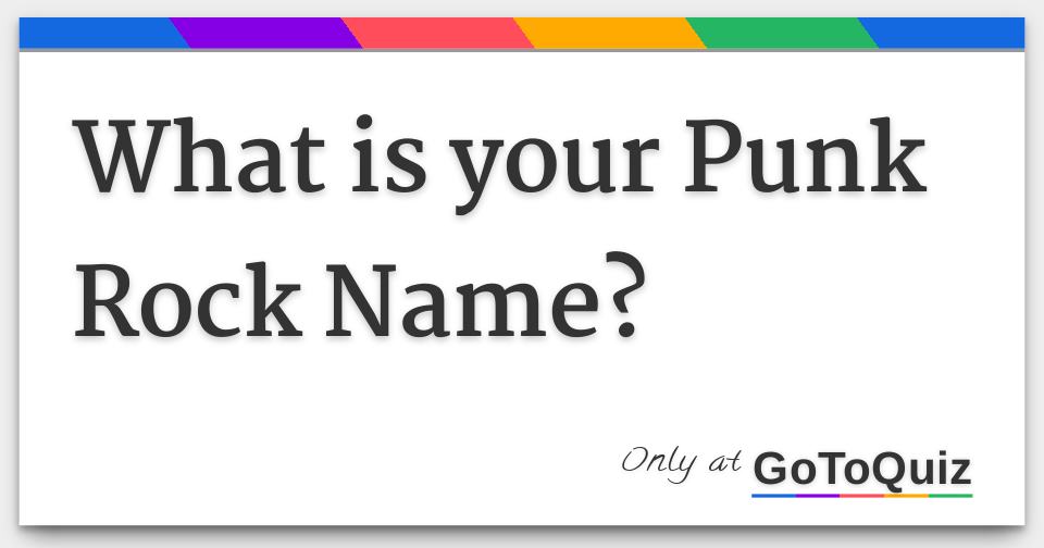 what-is-your-punk-rock-name