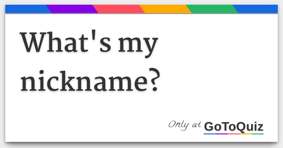 what-is-your-nickname-youtube