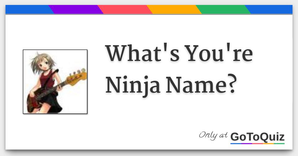 what-is-your-ninja-name