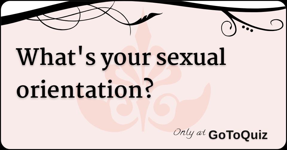 sexual orientation test