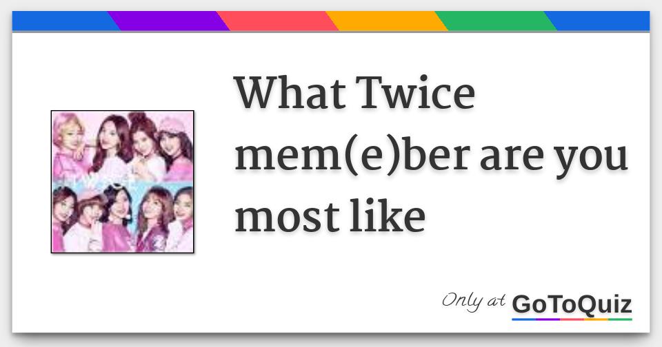 Pick The TWICE Member - Black Hair Edition Quiz - By rek17