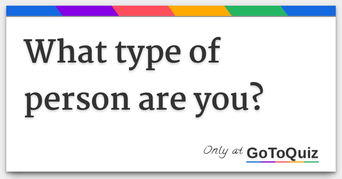 What Type Of School Person Are You Quiz