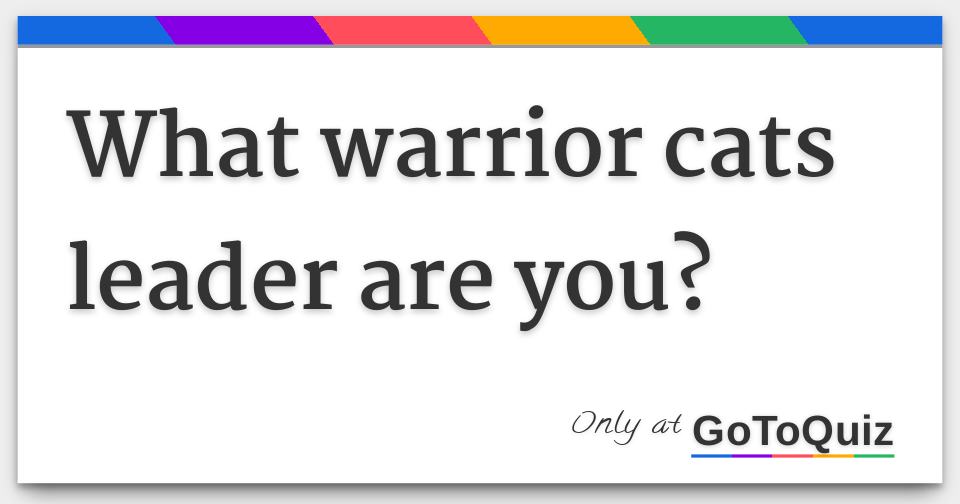Warrior Cats leader game on scratch