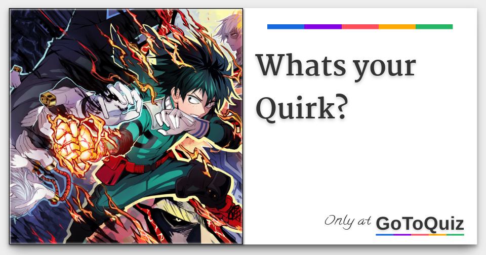My Hero Academia Quirk Generator: What's Your MHA Quirk?