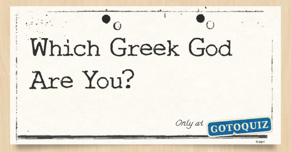 which-greek-god-are-you